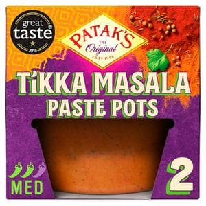 Patak's Indian 2 x 70g Tikka Masala Curry Paste Pots