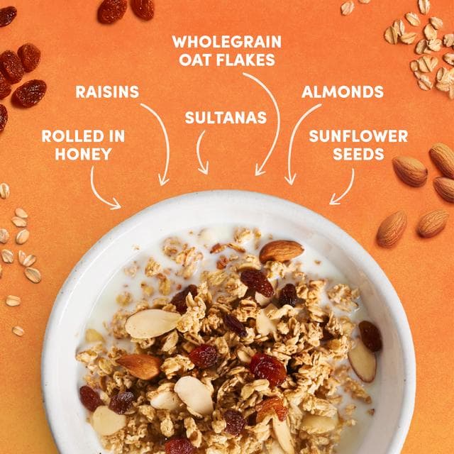 Jordans Crunchy Oat Raisin & Almond Granola Breakfast Cereal 750g - gallery image 2