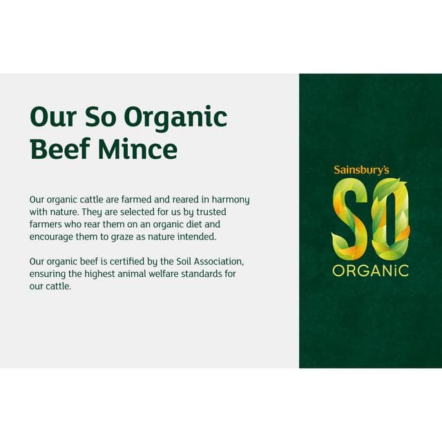 Sainsbury's Organic British Beef Mince 5% Fat 500g - gallery image 3
