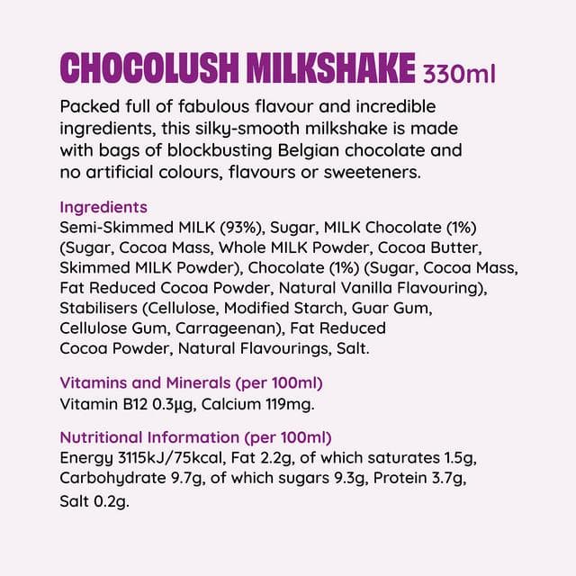 Shaken Udder Chocolush Milkshake 330ml - gallery image 3