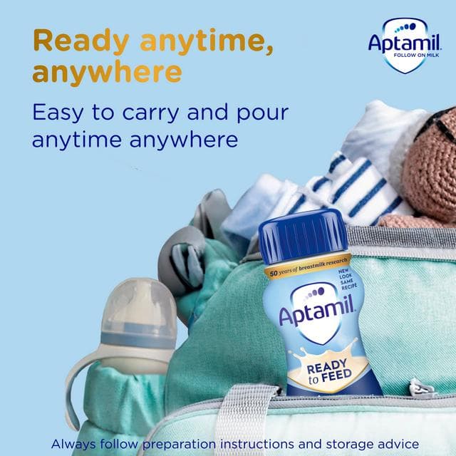 Aptamil Advanced 2 Follow On Baby Milk Formula Liquid 6-12 Months Ready To Feed 200ml - gallery image 5