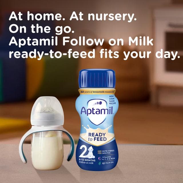 Aptamil Advanced 2 Follow On Baby Milk Formula Liquid 6-12 Months Ready To Feed 200ml - gallery image 6