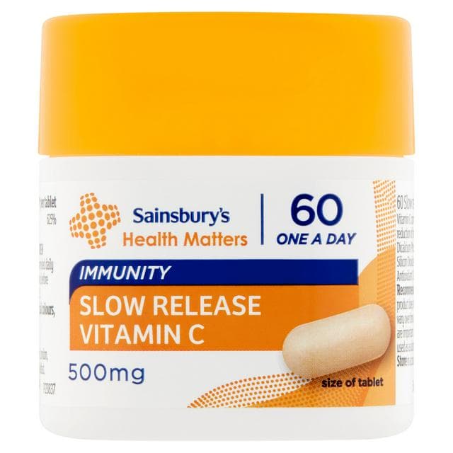 Sainsbury's Immune Slow Release Vitamin C 500mg One A Day x60 Tablets - gallery image 1