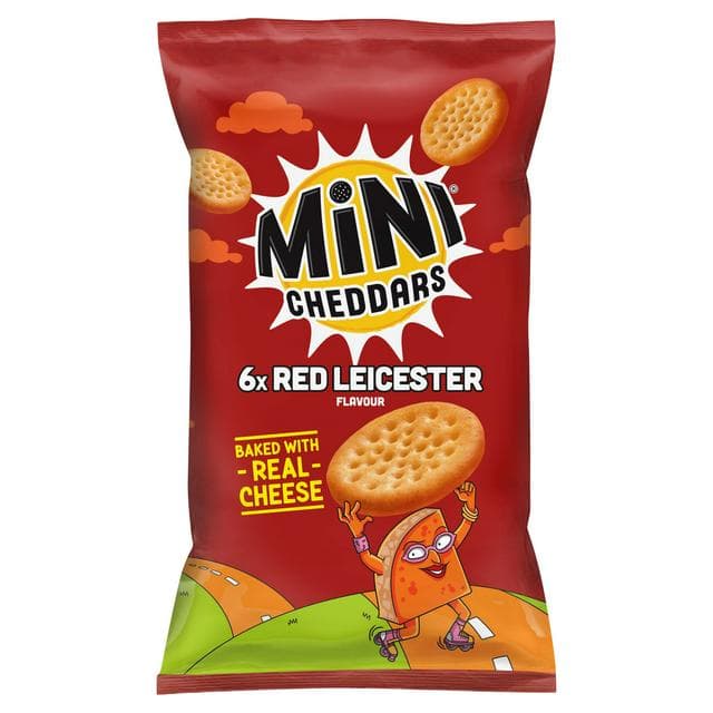 Jacob's Mini Cheddars Red Leicester Multipack Snacks 6x23g - gallery image 1