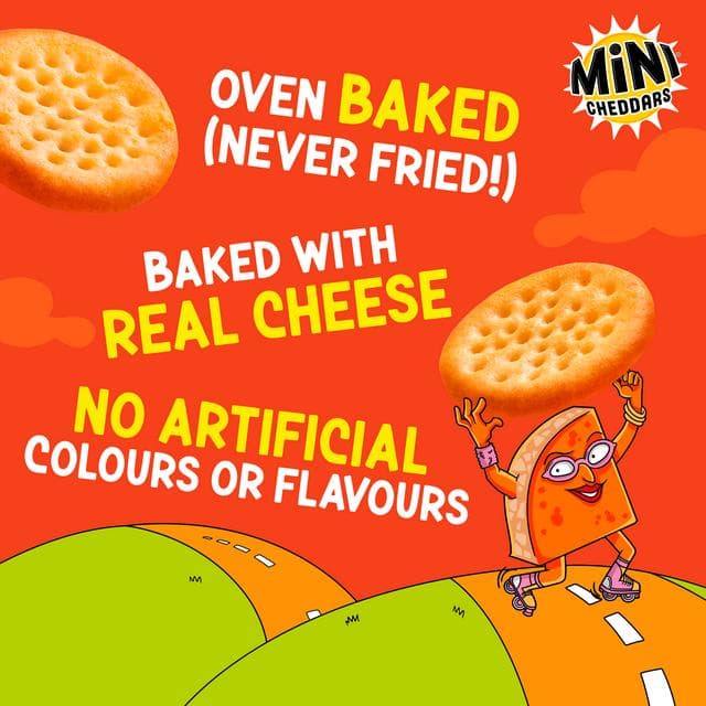 Jacob's Mini Cheddars Red Leicester Multipack Snacks 6x23g - gallery image 3