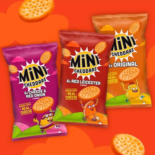 Jacob's Mini Cheddars Red Leicester Multipack Snacks 6x23g - gallery image 5
