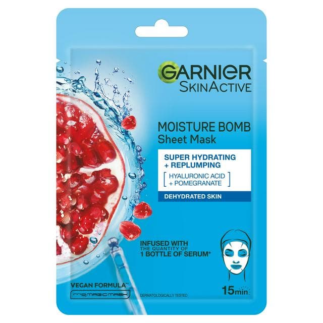 Garnier Moisture Bomb Pomegranate Hydrating Face Sheet Mask - gallery image 1