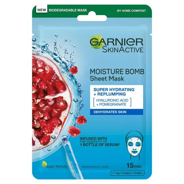 Garnier Moisture Bomb Pomegranate Hydrating Face Sheet Mask - gallery image 1