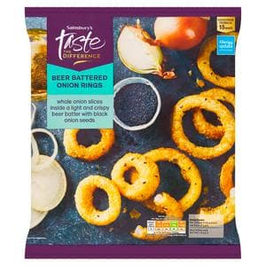 Sainsbury's Beer Battered Onion Rings, Taste the Difference 375g