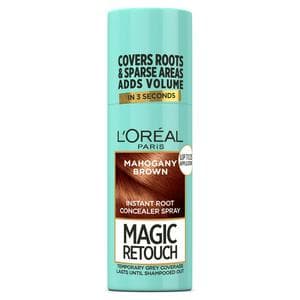 L'Oreal Paris Magic Retouch Temporary Instant Grey Root Concealer Spray Mahogany Brown