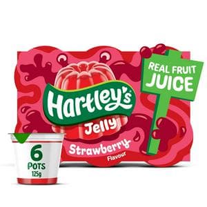 Hartley's Strawberry Jelly Pot Multipack 6x125g
