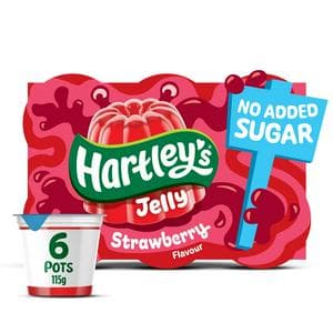 Hartley's 6 x 115g Strawberry Flavour Jelly