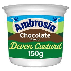Ambrosia 150g Chocolate Custard Dessert Snack Pot