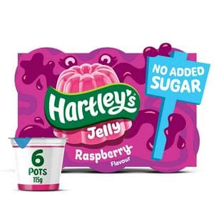 Hartley's 6 x 115g Raspberry Flavour Jelly