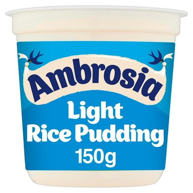 Ambrosia Light 150g Low Fat & Reduced Sugar Rice Pudding Dessert Snack Pot - gallery image 1