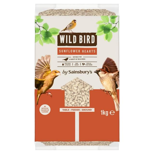 Sainsbury's Wild Bird Sunflower Hearts 1kg - gallery image 1