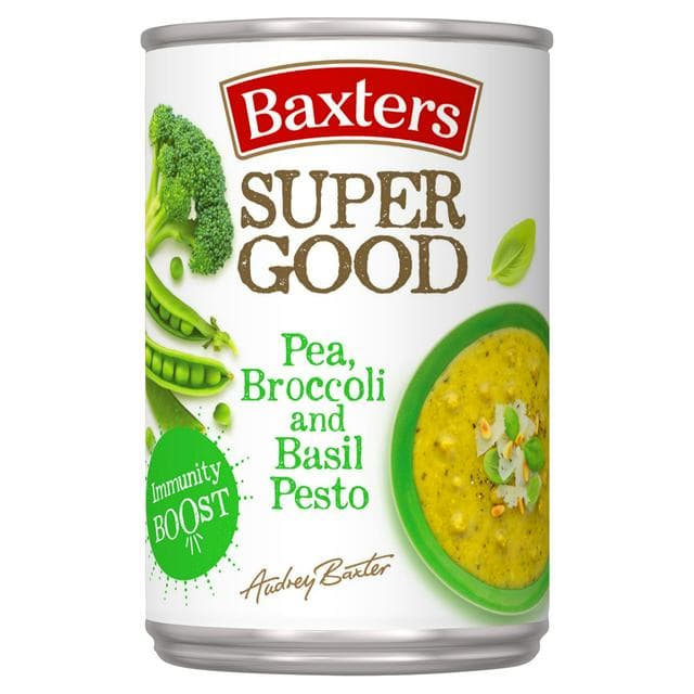 Baxters Super Good Pea, Broccoli and Basil Pesto Soup 400g - gallery image 1