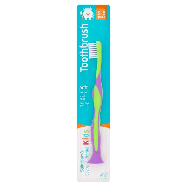 Sainsbury's Kids Soft Toothbrush 3-6 Years - gallery image 1