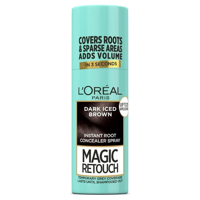 L'Oreal Paris Magic Retouch Temporary Instant Grey Root Concealer Spray Dark Iced Brown - gallery image 1