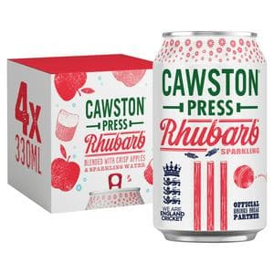 Cawston Press 4 x 330ml Rhubarb Sparkling Cans