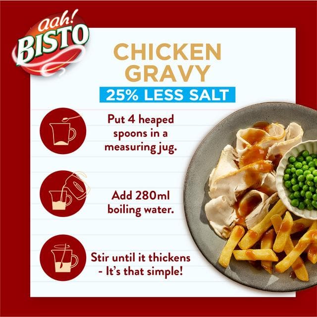Bisto 190g Reduced Salt Chicken Gravy Granules - gallery image 4