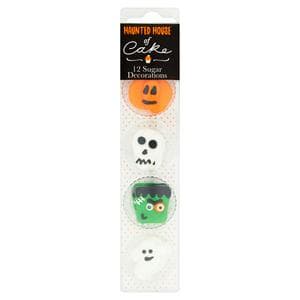Haunted House of Cake 12 x Halloween Sugar Decorations
