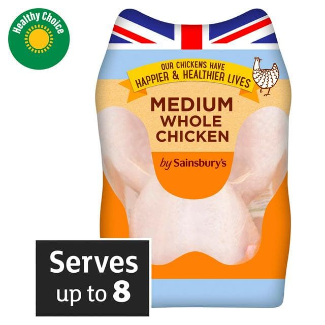Sainsbury's 1.6kg British Fresh Medium Whole Chicken - gallery image 1