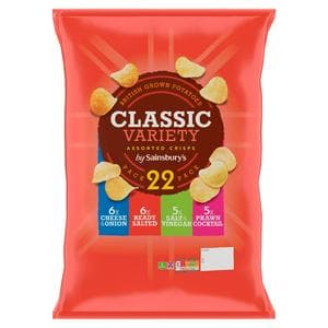 Sainsbury's Variety Multipack Crisps 22 x 25g