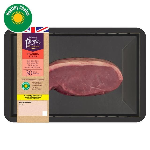 Sainsbury's 30 Days Matured British Beef Picanha Steak, Taste the Difference 225g - gallery image 1