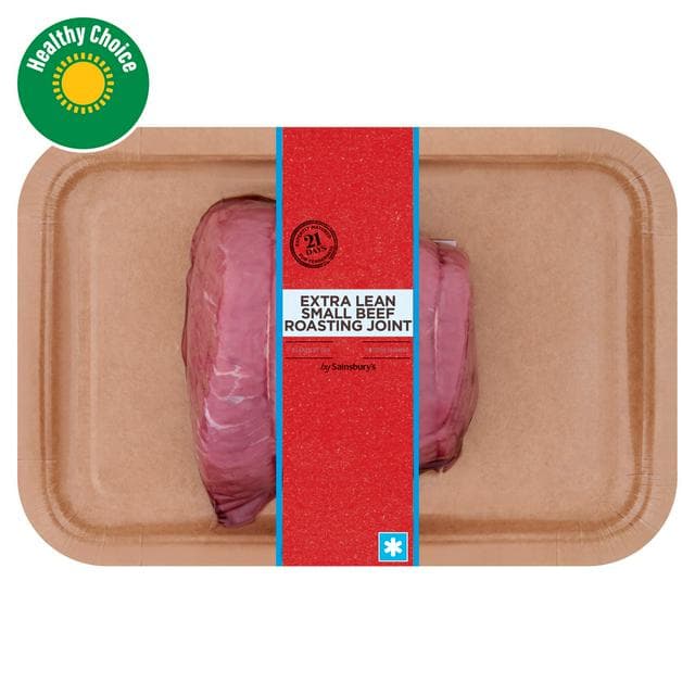 Sainsbury's British or Irish 21 Day Matured Extra Lean Beef Roasting Joint 500g - gallery image 1