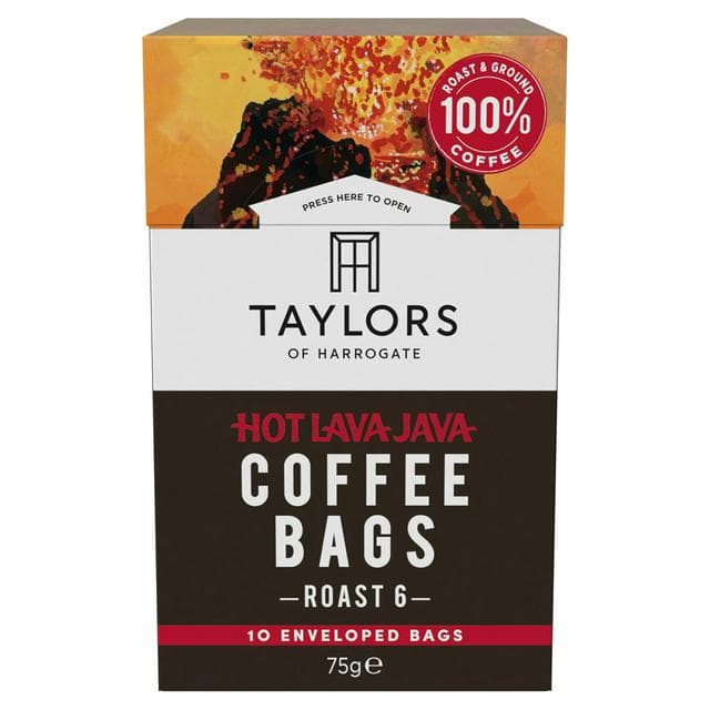Taylors of Harrogate Hot Lava Java Ground Coffee Bags x10 - gallery image 1