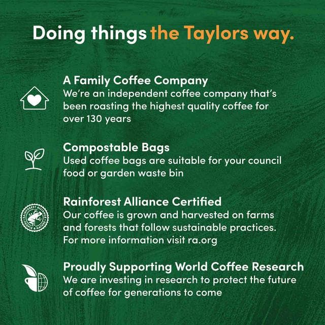 Taylors of Harrogate Hot Lava Java Ground Coffee Bags x10 - gallery image 4