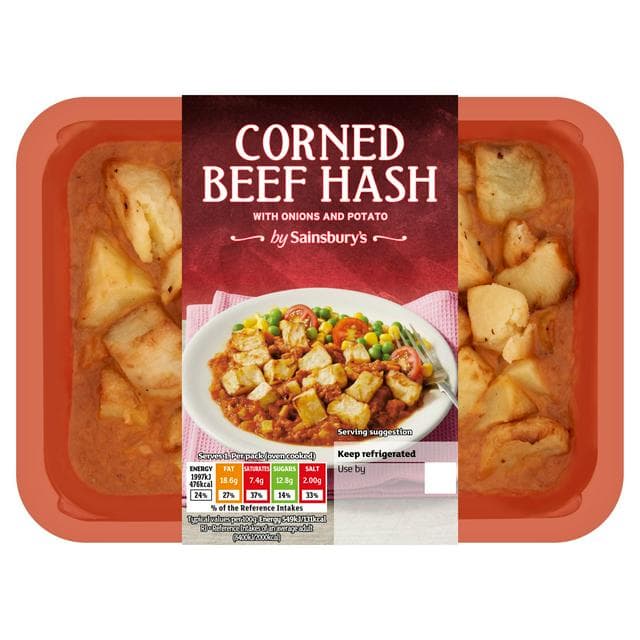 Sainsbury's Corned Beef Hash 400g (Serves 1) - gallery image 1