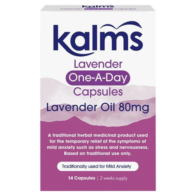Kalms One-A-Day Lavender Oil 80mg x14 Capsules - gallery image 1