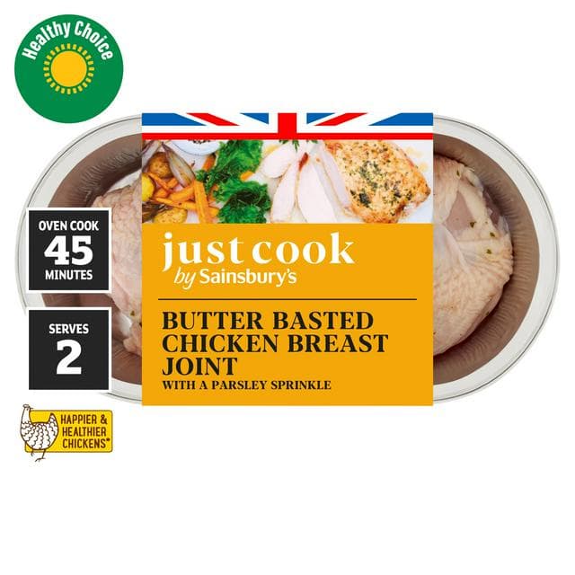 Sainsbury's Just Cook Butter Basted Chicken Breast Joint 350g - gallery image 1