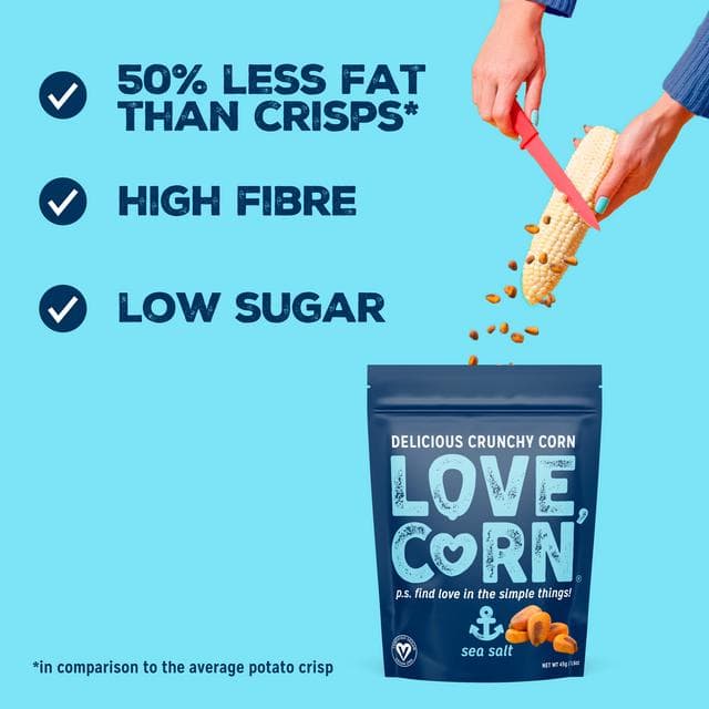 LOVE CORN Sea Salt Crunchy Corn 115g - gallery image 2