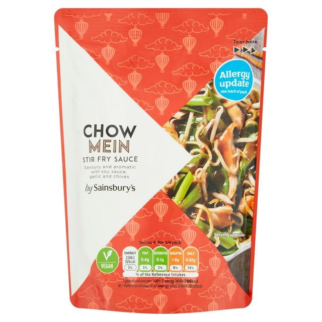 Sainsbury's Chow Mein Stir Fry Sauce 240g - gallery image 1