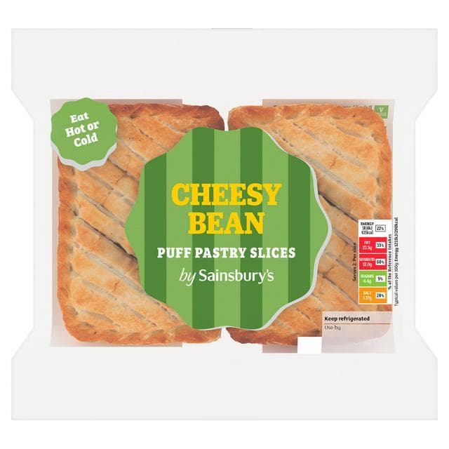 Sainsbury's Cheesy Bean Slices x2 300g - gallery image 1