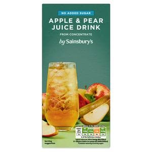 Sainsbury's Apple & Pear Juice Drink, No Added Sugar 1L