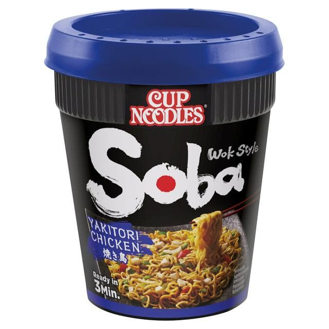 Nissin Soba Yakitori Chicken Wok Style Instant Cup Noodles Pot 89g - gallery image 1