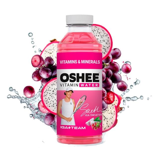 Oshee Vitamin Water Red Grape/Dragonfruit Flavour 555ml - gallery image 2