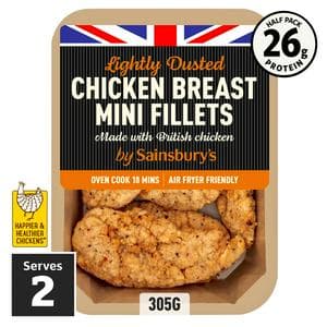Sainsbury's Lightly Dusted Chicken Mini Fillets 305g