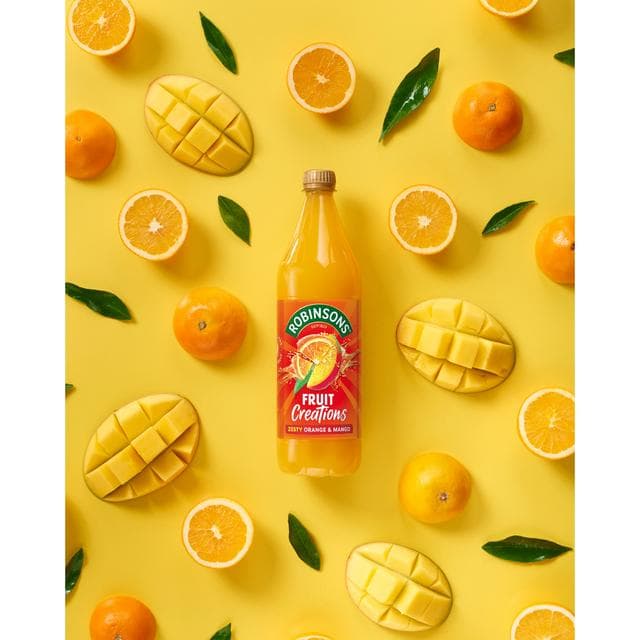 Robinsons Fruit Creations Zesty Orange & Mango Squash 1L - gallery image 3