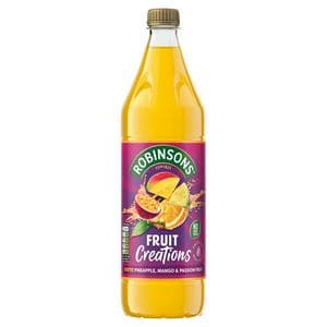 Robinsons Fruit Creations Exotic Pineapple, Mango & Passion Fruit Squash 1L