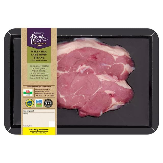 Sainsbury's Welsh Hill Lamb Rump Steaks, Taste the Difference x2 300g - gallery image 1