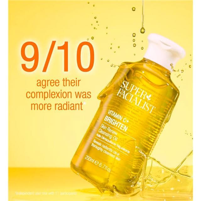 Super Facialist Vit C+ Brighten Skin Renew Cleansing Oil 200ml - gallery image 3