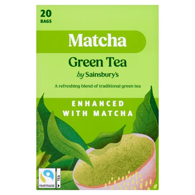 Sainsbury's Matcha Green Tea Bags x20 36g - gallery image 1