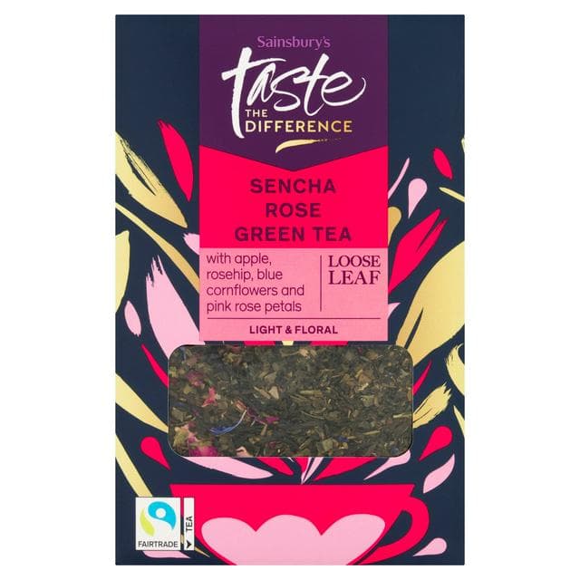 Sainsbury's Sencha Rose Green Loose Leaf Tea, Taste the Difference 100g - gallery image 1