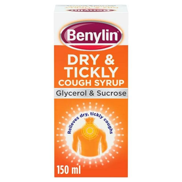 Benylin Dry & Tickly Cough Syrup for Adults & Children 150ml - gallery image 1