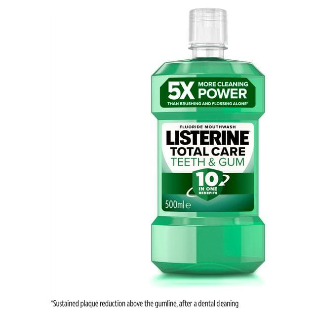Listerine Total Care Teeth & Gum Fresh Mint Mouthwash 500ml - gallery image 1
